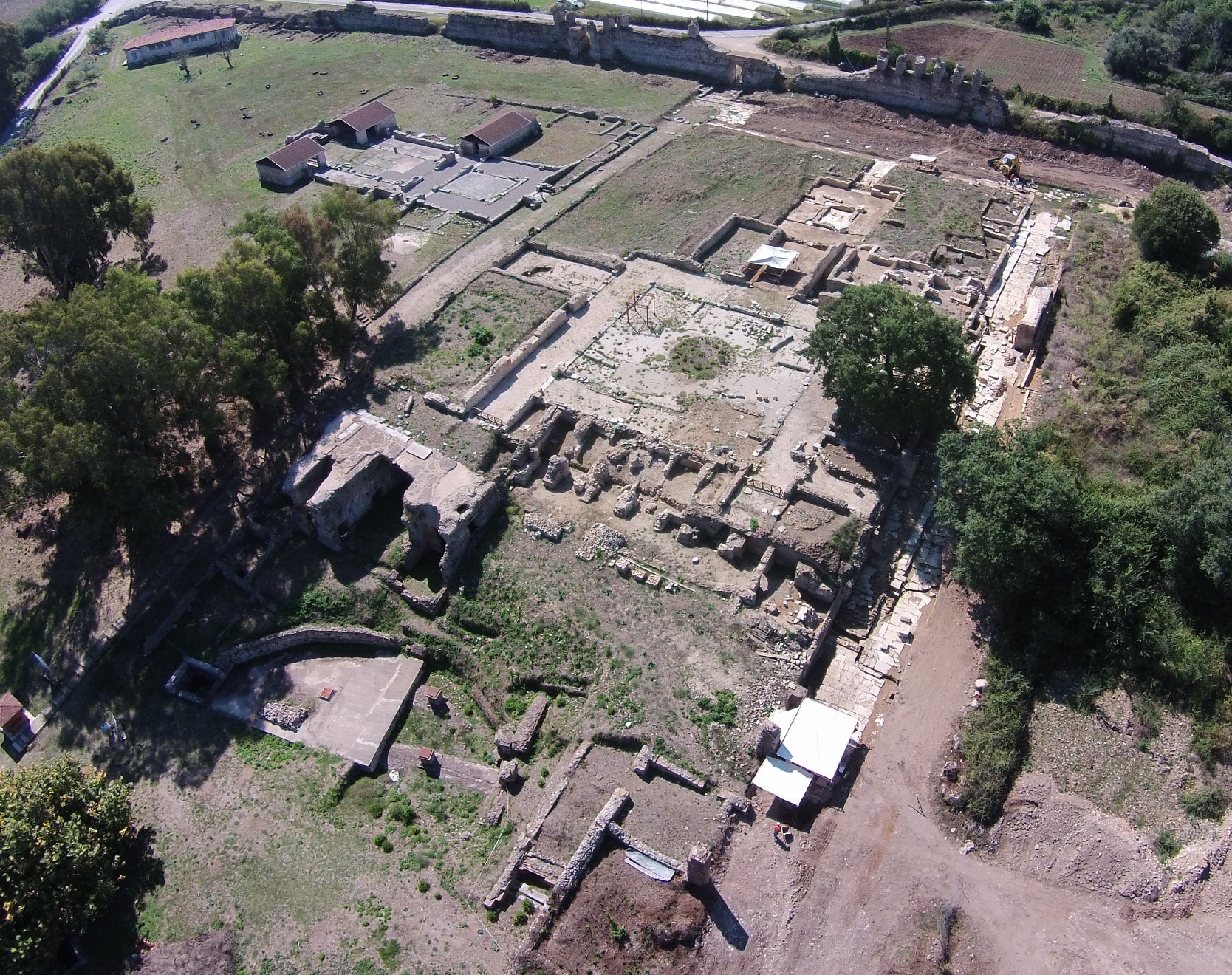 Aerial photo of the domus of ekdikos Georgios