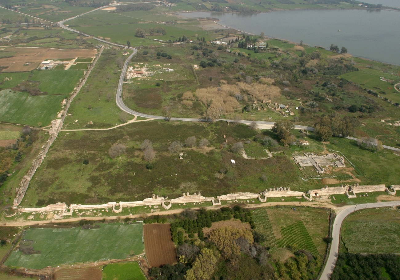 Αεροφωτογραφία των τειχών