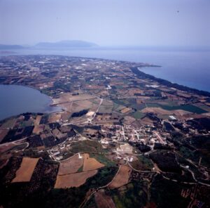 Aerial photo of the Preveza peninsula