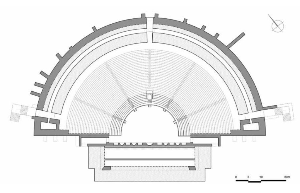 Plan of the first phase of the Theater